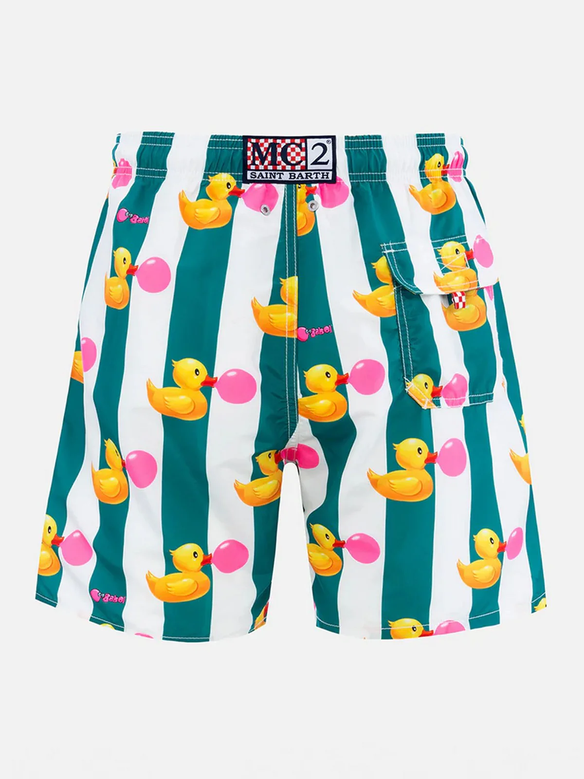 MC2 SAINT BARTH Costume da bagno Uomo  GUSTAVIA 02483F Verde - Image 2
