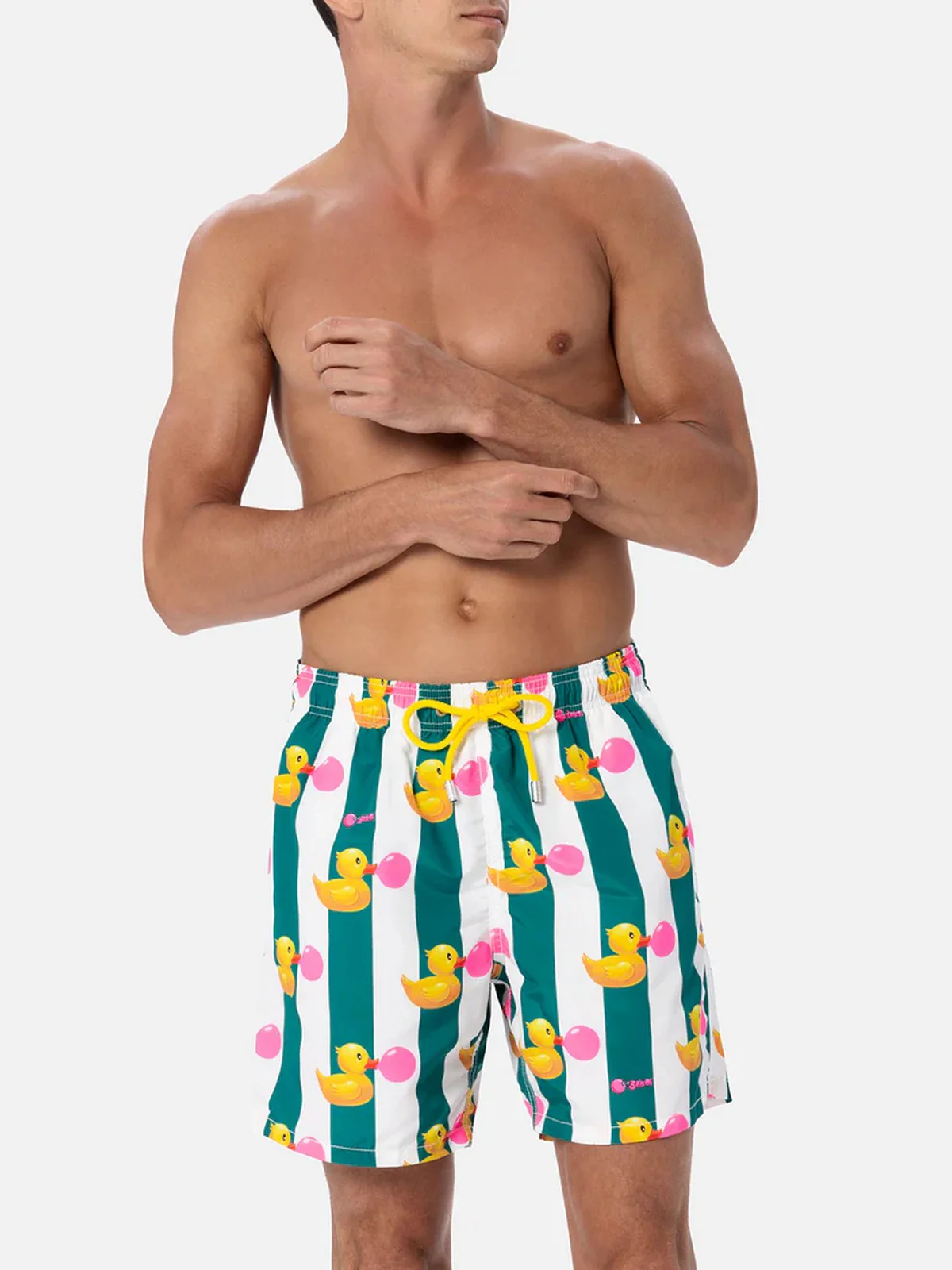 MC2 SAINT BARTH Costume da bagno Uomo  GUSTAVIA 02483F Verde - Image 3