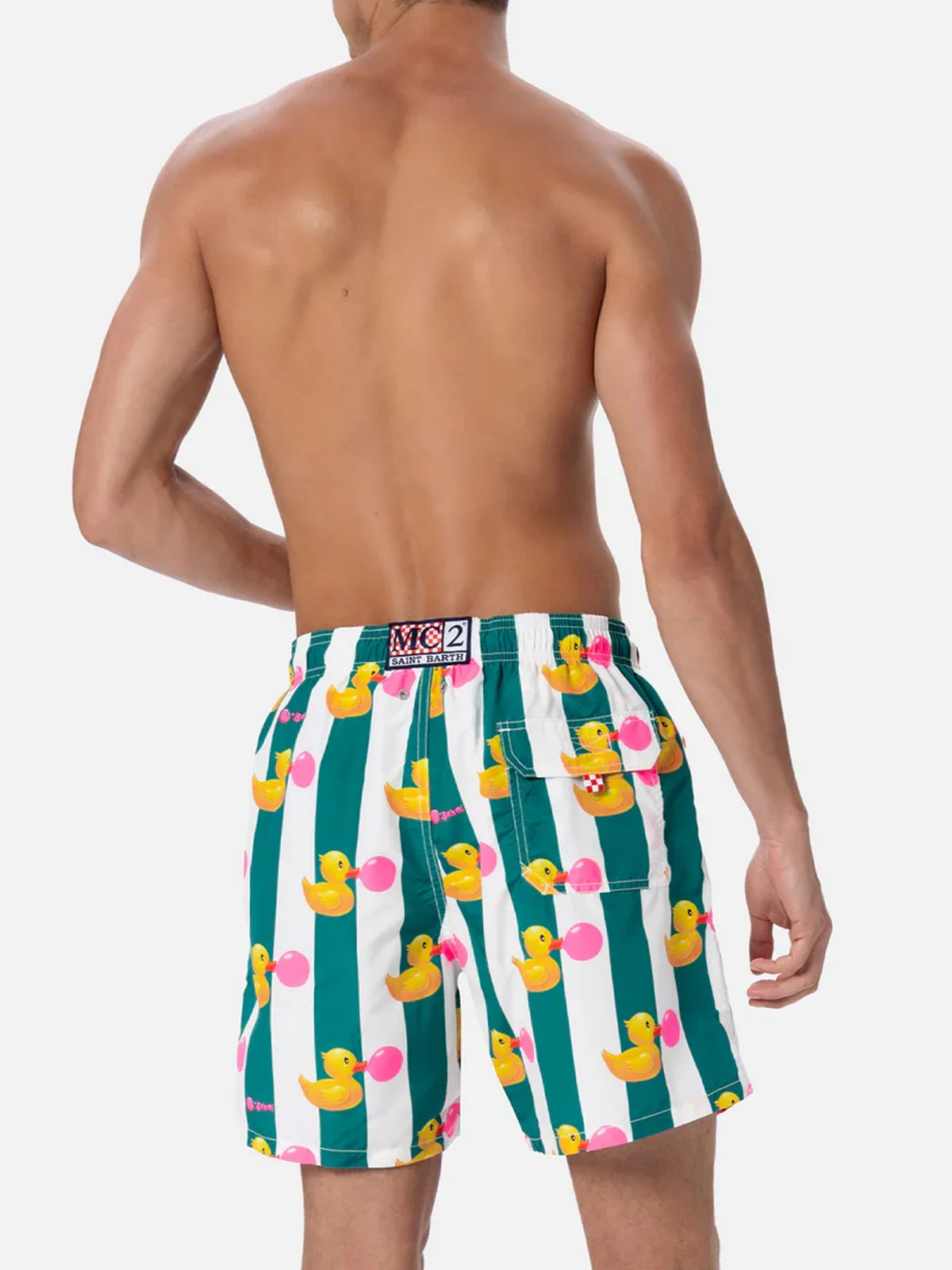 MC2 SAINT BARTH Costume da bagno Uomo  GUSTAVIA 02483F Verde - Image 5