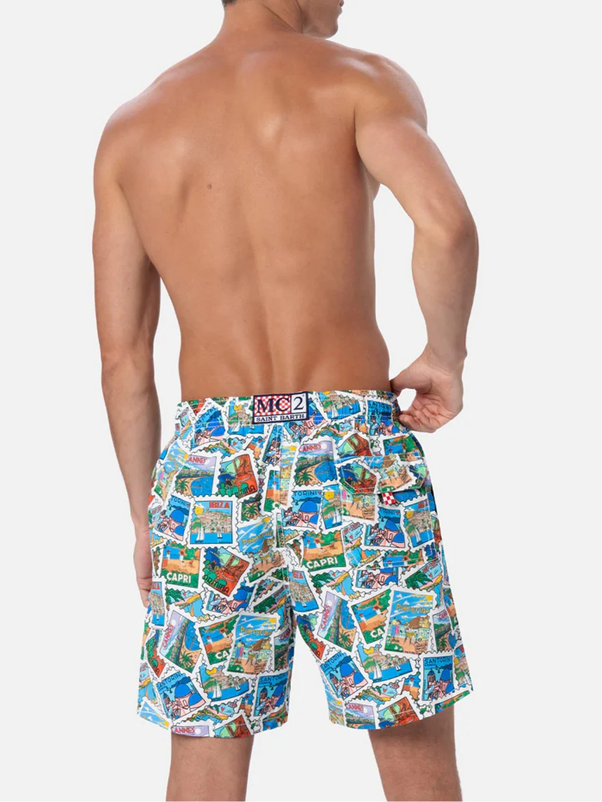 MC2 SAINT BARTH Costume da bagno Uomo  GUSTAVIA 03380F Bianco - Image 5