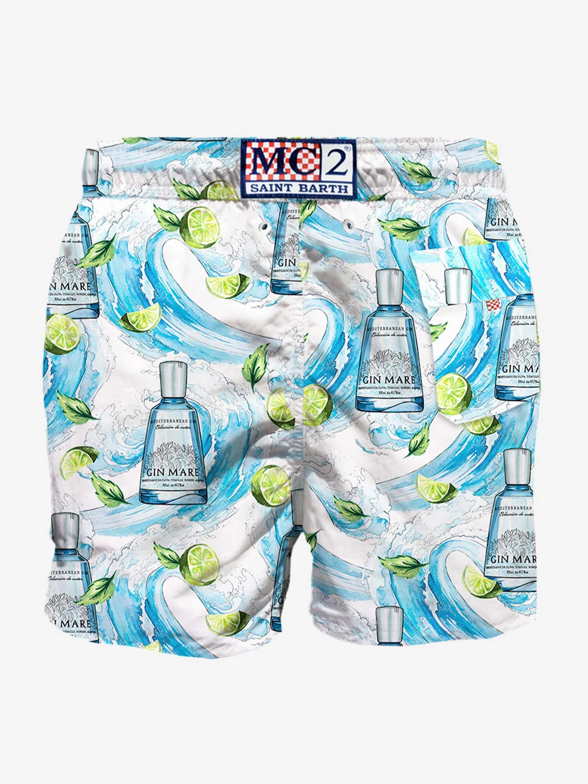 MC2 SAINT BARTH Costume da bagno Uomo  GUSTAVIA 03521F Bianco - Image 2
