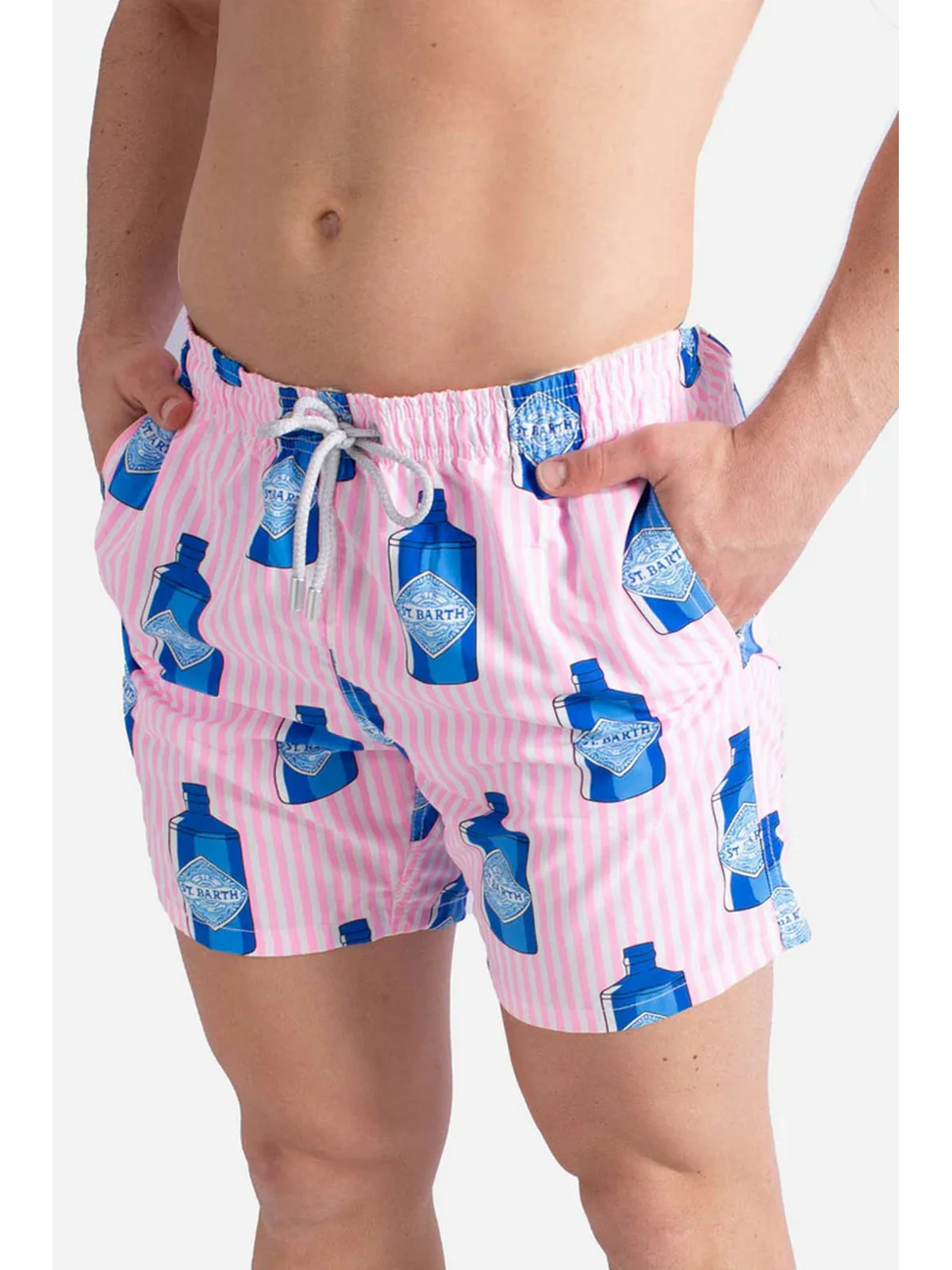 MC2 SAINT BARTH Costume da bagno Uomo  GUSTAVIA 03758F Rosa - Image 2
