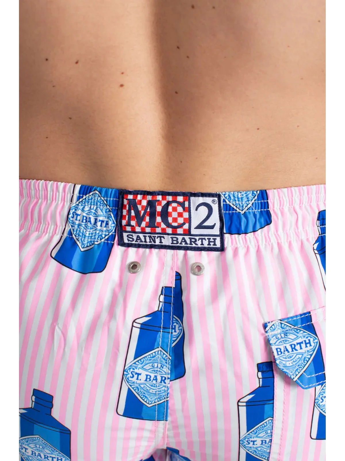 MC2 SAINT BARTH Costume da bagno Uomo  GUSTAVIA 03758F Rosa - Image 4