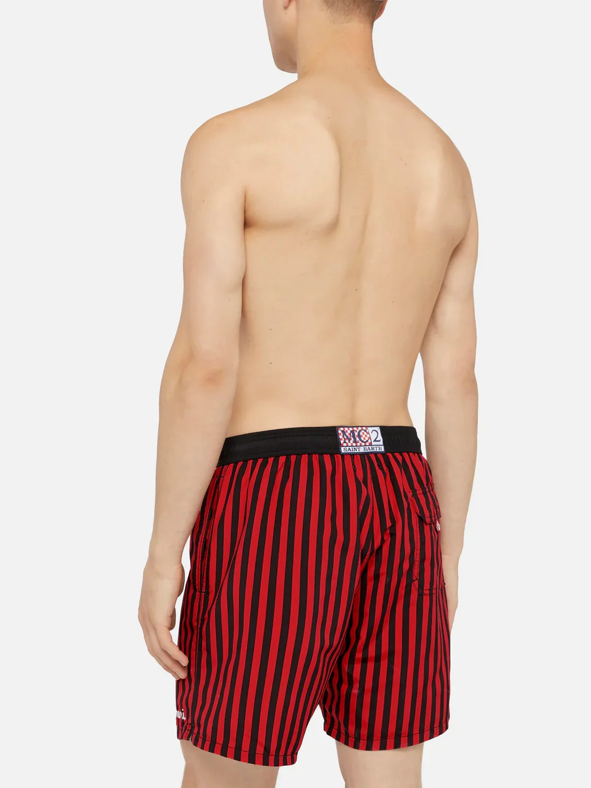 MC2 SAINT BARTH Costume da bagno Uomo  GUSTAVIA 07456L MILAN STRIPES ROSSONERI 41 PT - Image 3