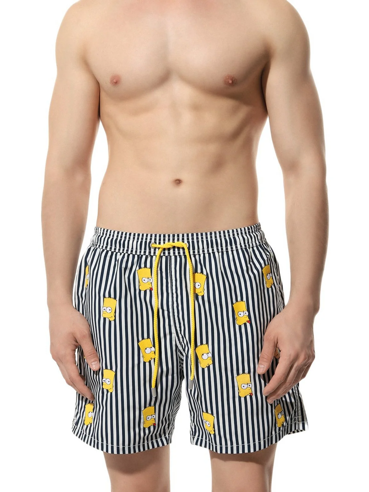 MC2 SAINT BARTH Costume da bagno Uomo GUSTAVIA EMBROIDERY 02030F Blu - Image 2