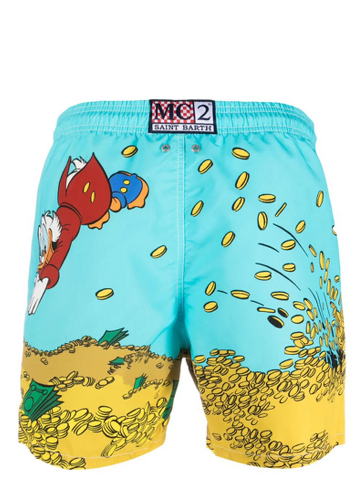 MC2 SAINT BARTH Costume da bagno Uomo  GUSTAVIA PLACED PRINT 02915H Verde - Image 2