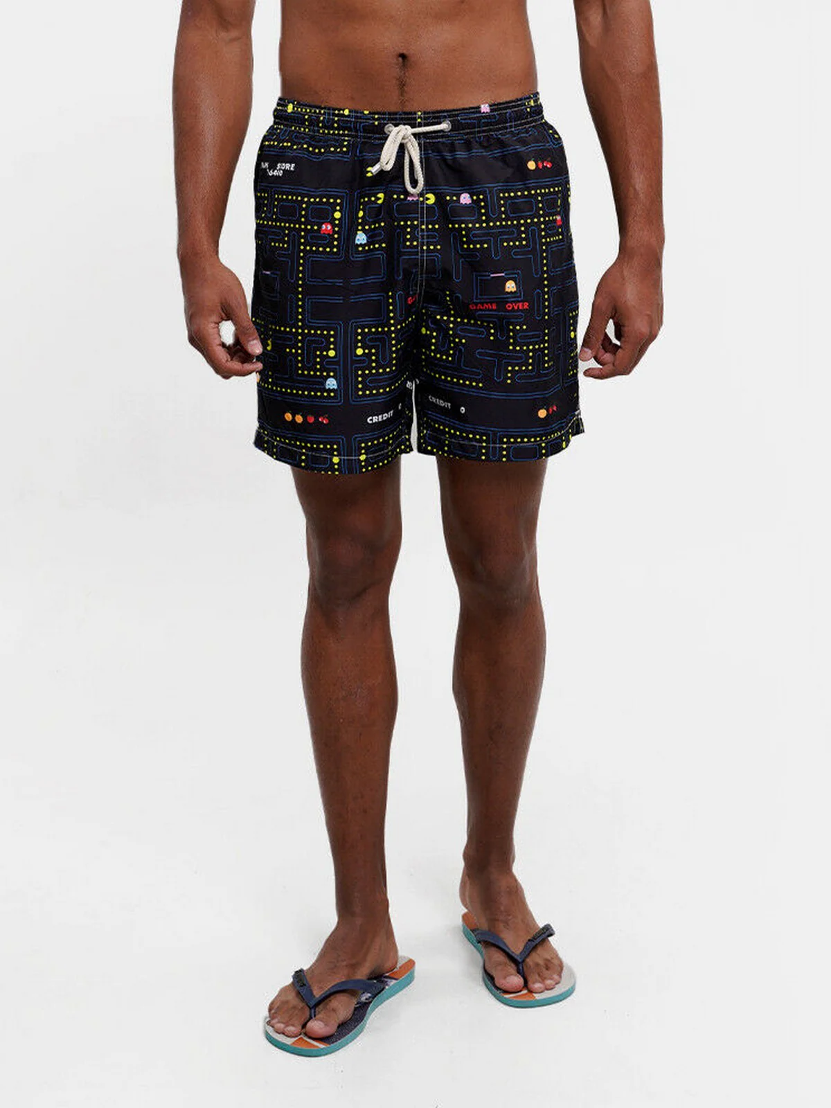 MC2 SAINT BARTH Costume da bagno Uomo  LIGHTING 01663F Nero - Image 2