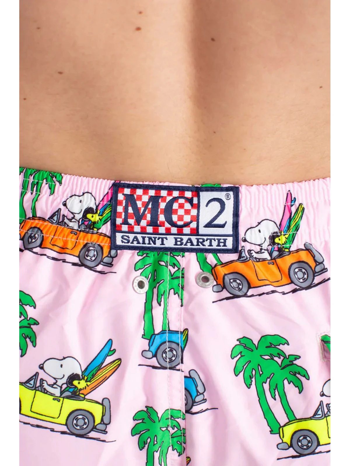MC2 SAINT BARTH Costume da bagno Uomo  LIGHTING 02600F Rosa - Image 4