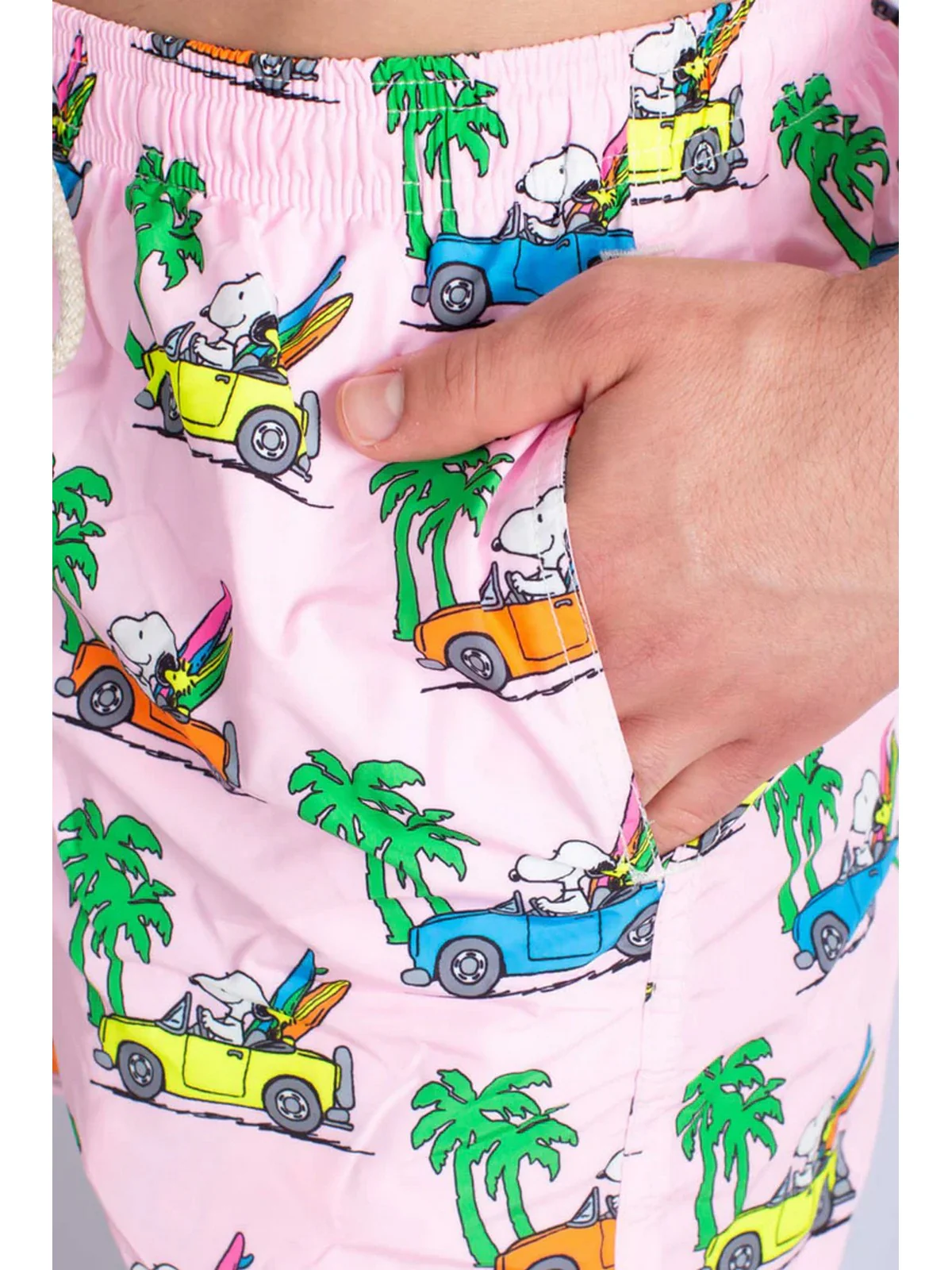 MC2 SAINT BARTH Costume da bagno Uomo  LIGHTING 02600F Rosa - Image 6