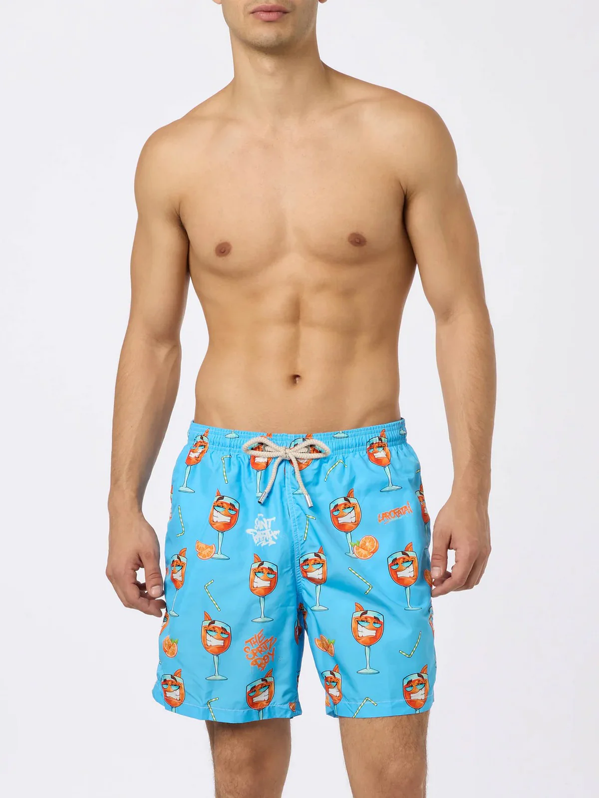 MC2 SAINT BARTH Costume da bagno Uomo  LIGHTING 02993H Blu - Image 3