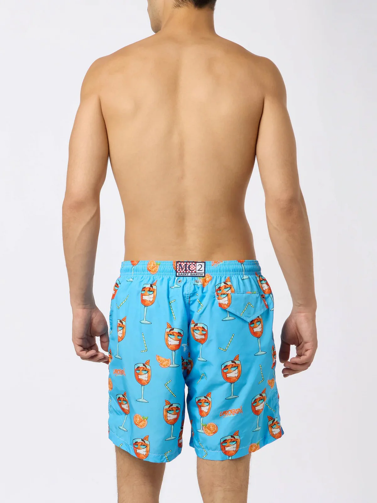 MC2 SAINT BARTH Costume da bagno Uomo  LIGHTING 02993H Blu - Image 4