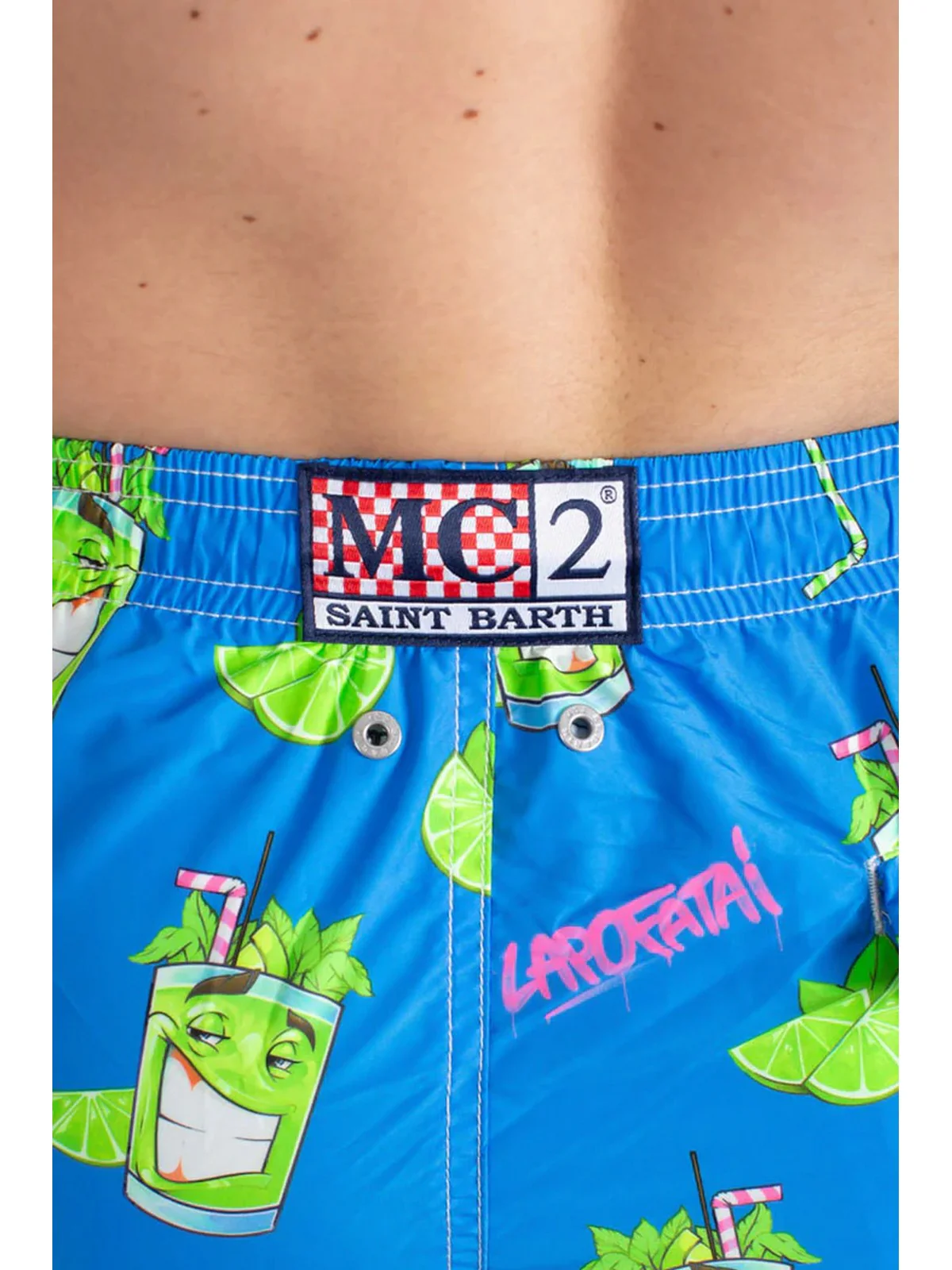 MC2 SAINT BARTH Costume da bagno Uomo  LIGHTING 04394F Blu - Image 4