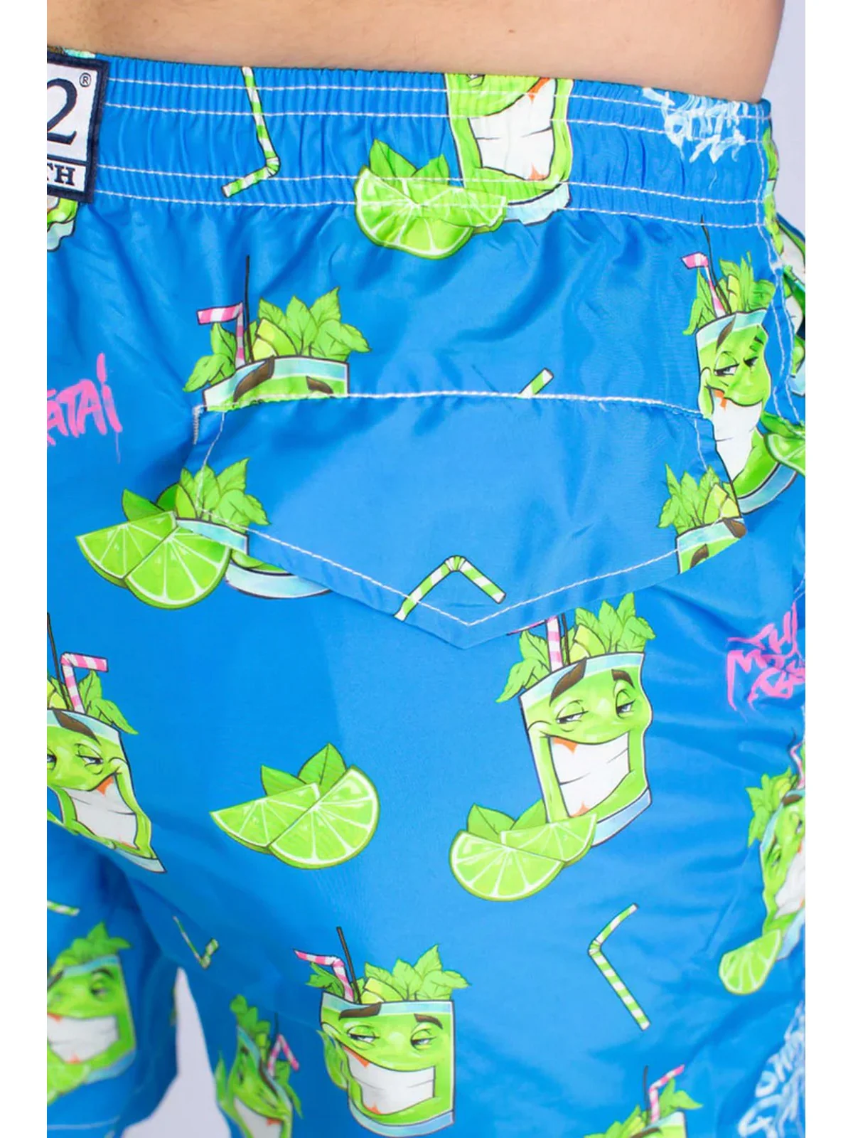 MC2 SAINT BARTH Costume da bagno Uomo  LIGHTING 04394F Blu - Image 7