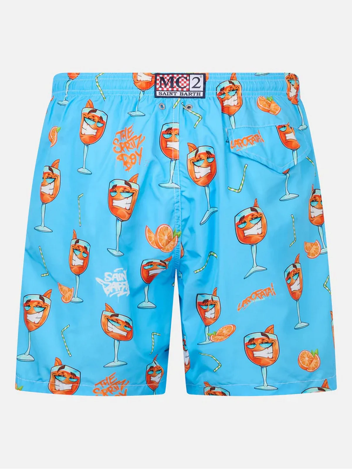 MC2 SAINT BARTH Costume da bagno Uomo  LIGHTING 04397F Blu - Image 2