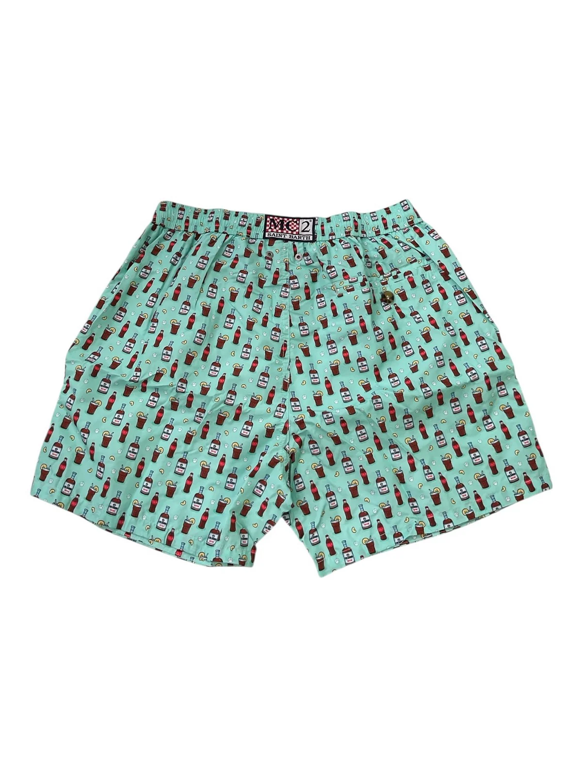MC2 SAINT BARTH Costume da bagno Uomo  LIGHTING MICRO FANTASY 03742F Verde - Image 3