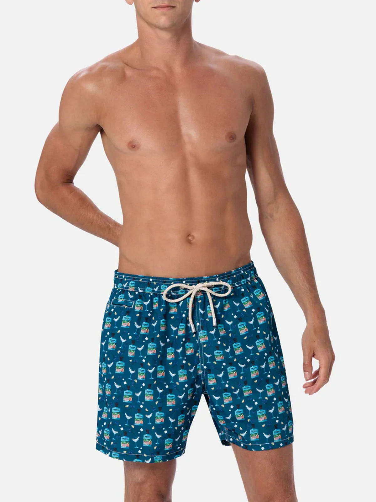 MC2 SAINT BARTH Costume da bagno Uomo  LIGHTING MICRO FANTASY 04274F Blu - Image 3