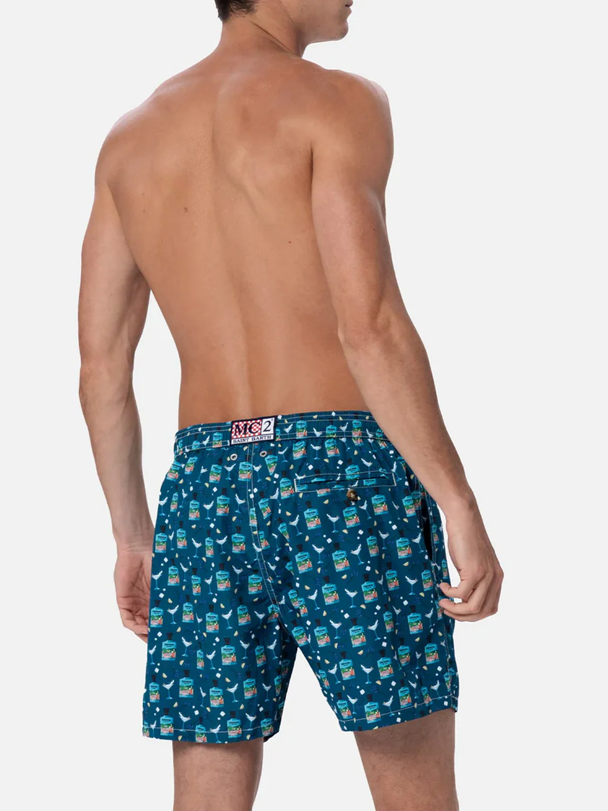 MC2 SAINT BARTH Costume da bagno Uomo  LIGHTING MICRO FANTASY 04274F Blu - Image 5