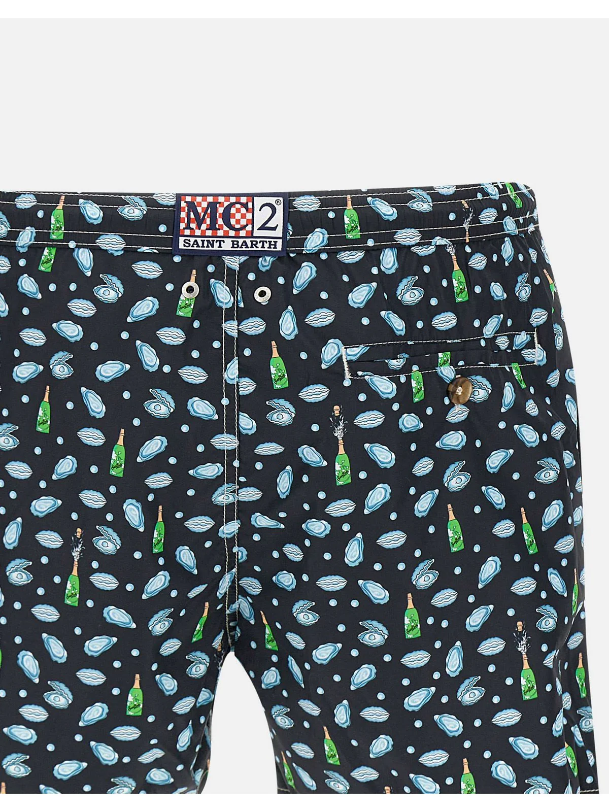 MC2 SAINT BARTH Costume da bagno Uomo  LIGHTING MICRO FANTASY 04351F Nero - Image 4