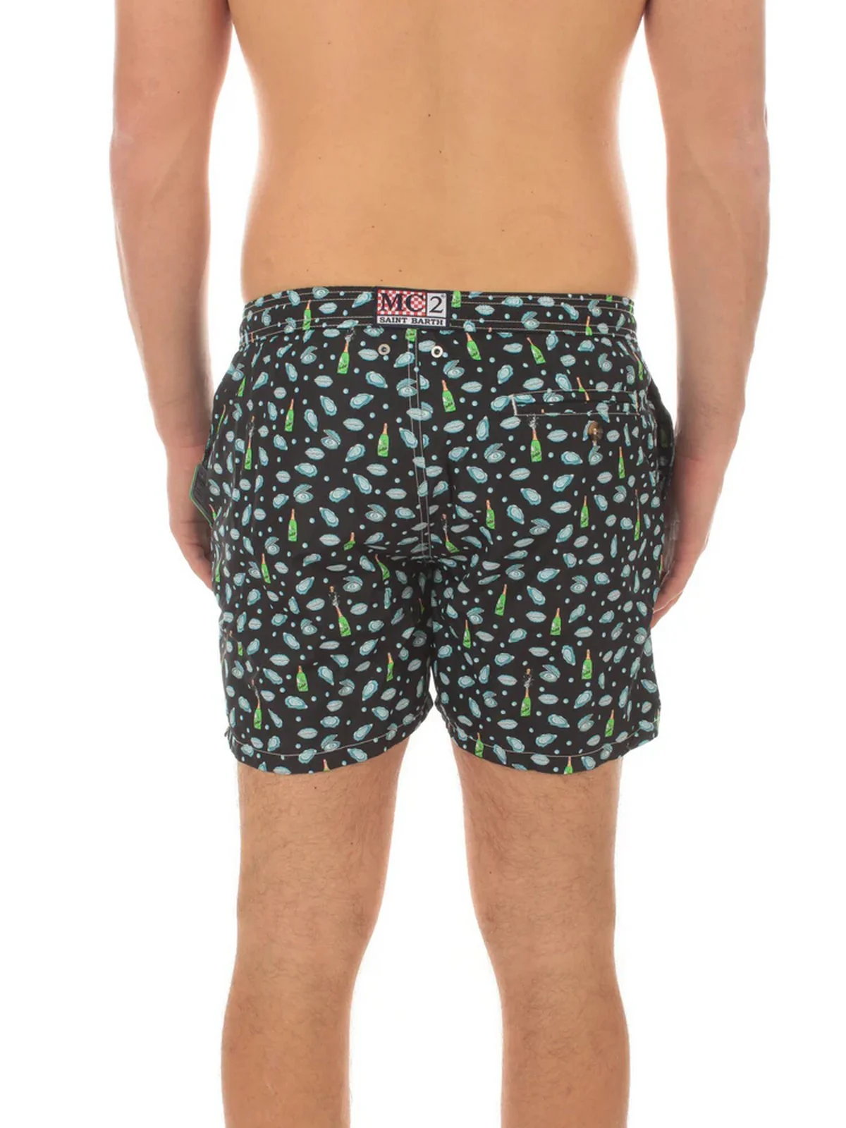 MC2 SAINT BARTH Costume da bagno Uomo  LIGHTING MICRO FANTASY 04351F Nero - Image 6