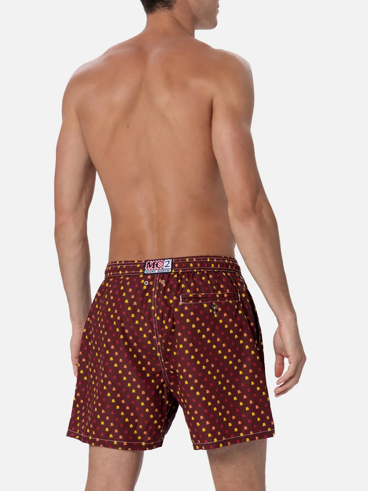 MC2 SAINT BARTH Costume da bagno Uomo  LIGHTING MICRO FANTASY 04836H Rosso - Image 4