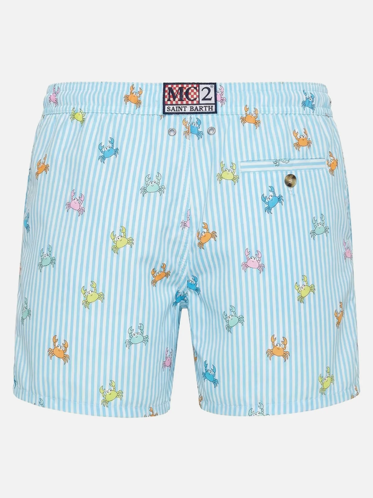 MC2 SAINT BARTH Costume da bagno Uomo LIGHTING MICRO STRETCH 01081L PINCHY MULTI STRIPES 30 - Image 2