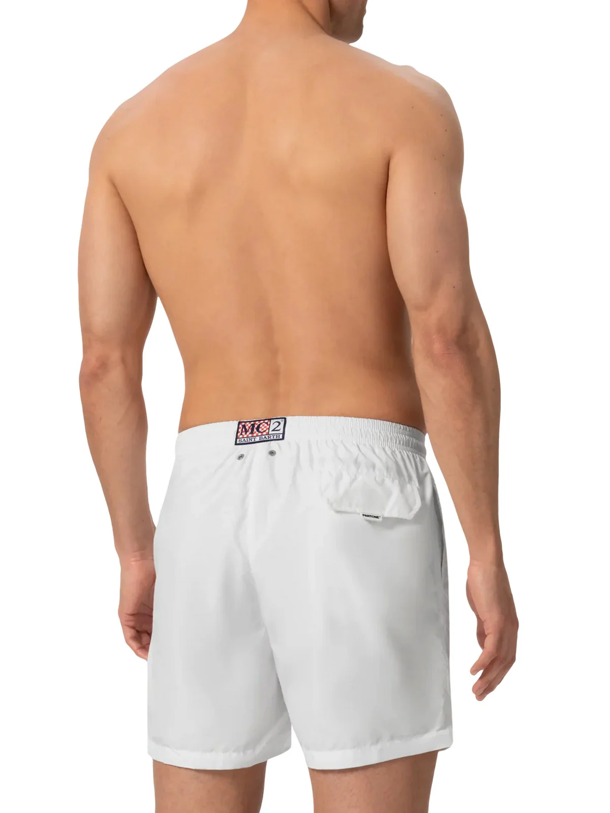 MC2 SAINT BARTH Costume da bagno Uomo  LIGHTING PANTONE 01610H 01 WHITE PNT - Image 3