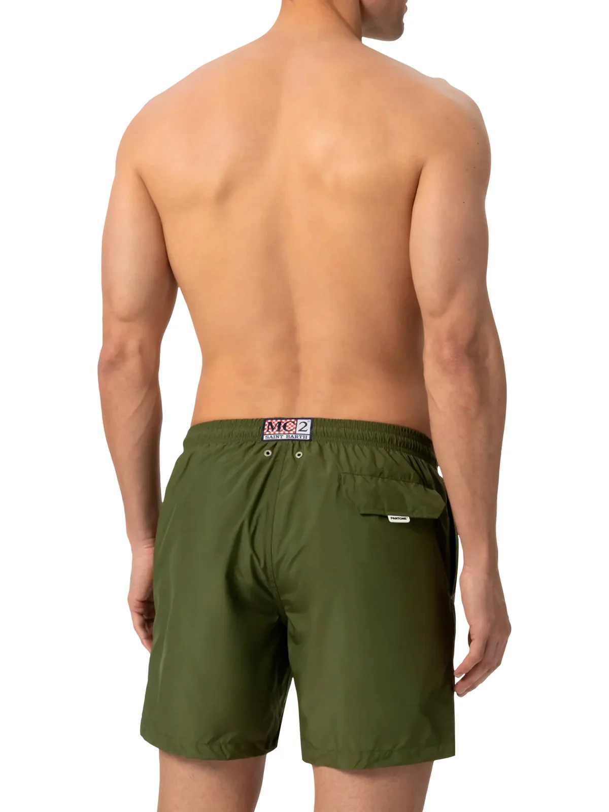 MC2 SAINT BARTH Costume da bagno Uomo  LIGHTING PANTONE 01624H 52 MILITARY PNT - Image 3