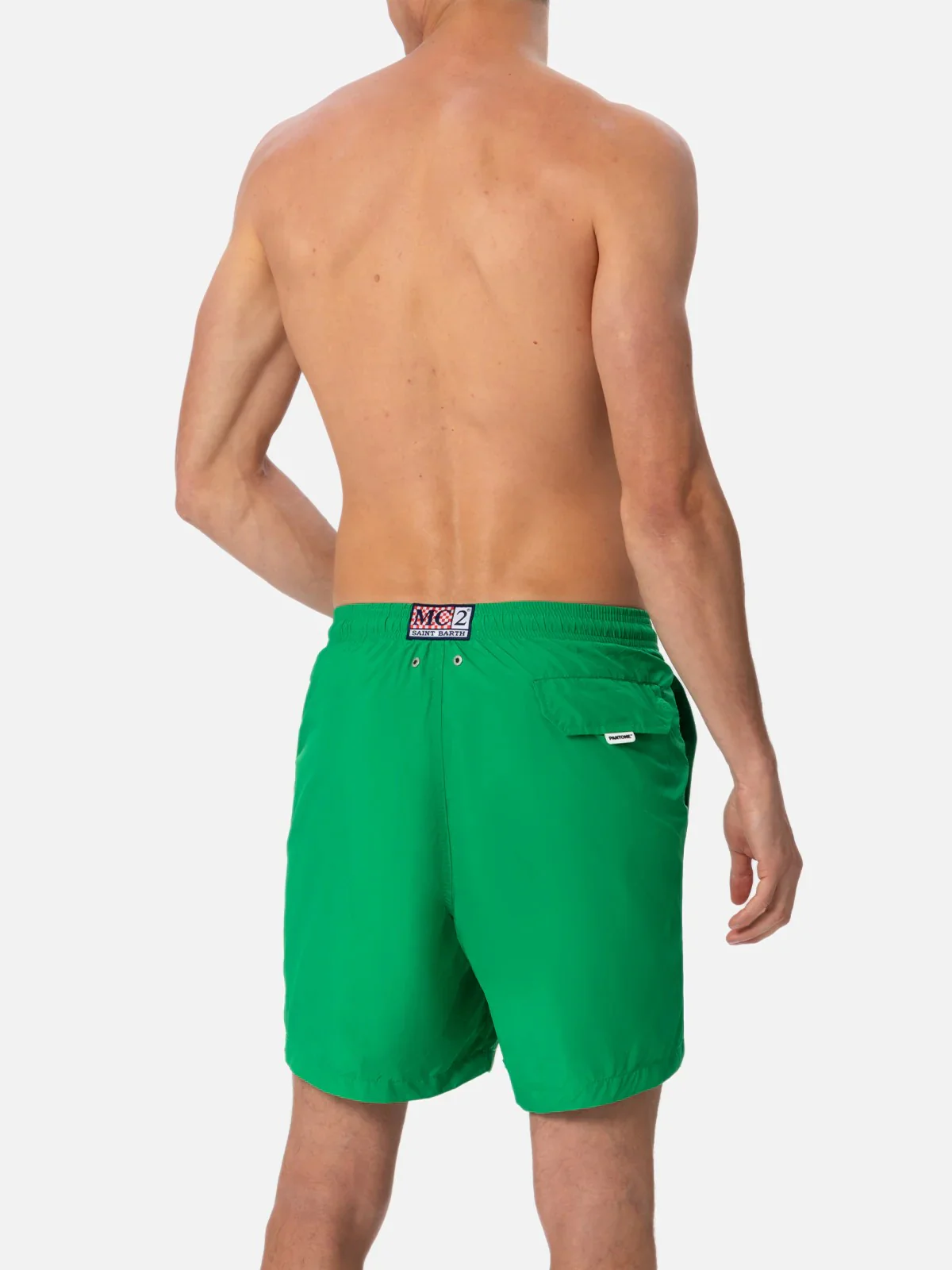 MC2 SAINT BARTH Costume da bagno Uomo  LIGHTING PANTONE 01627H 57 GREEN PNT - Image 3