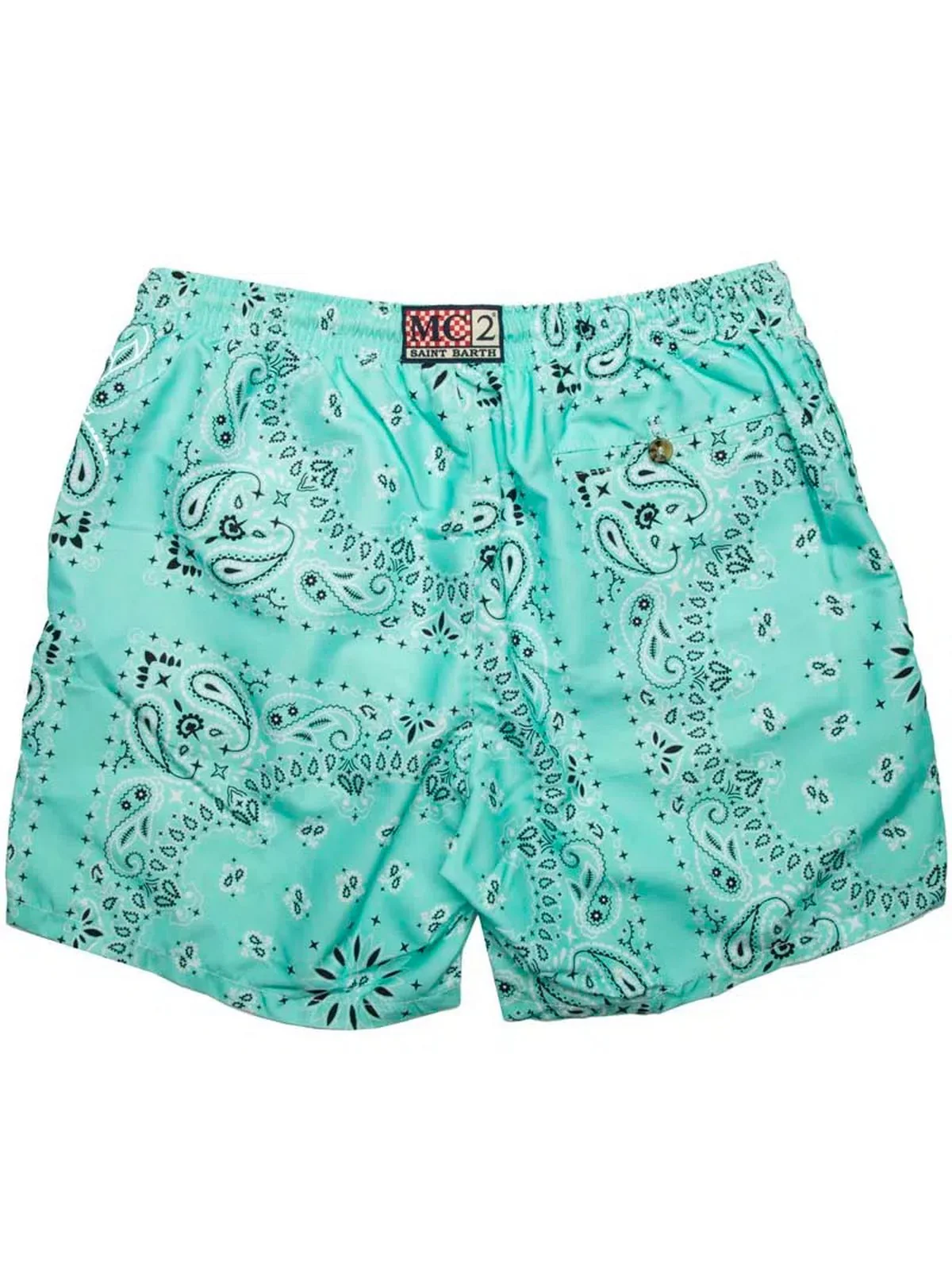 MC2 SAINT BARTH Costume da bagno Uomo Pantaloncino CAPRESE 00371D Verde - Image 3