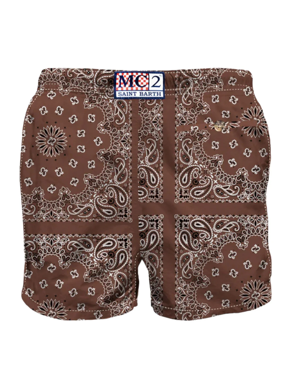MC2 SAINT BARTH Costume da bagno Uomo Pantaloncino CAPRESE 05589D Marrone - Image 2
