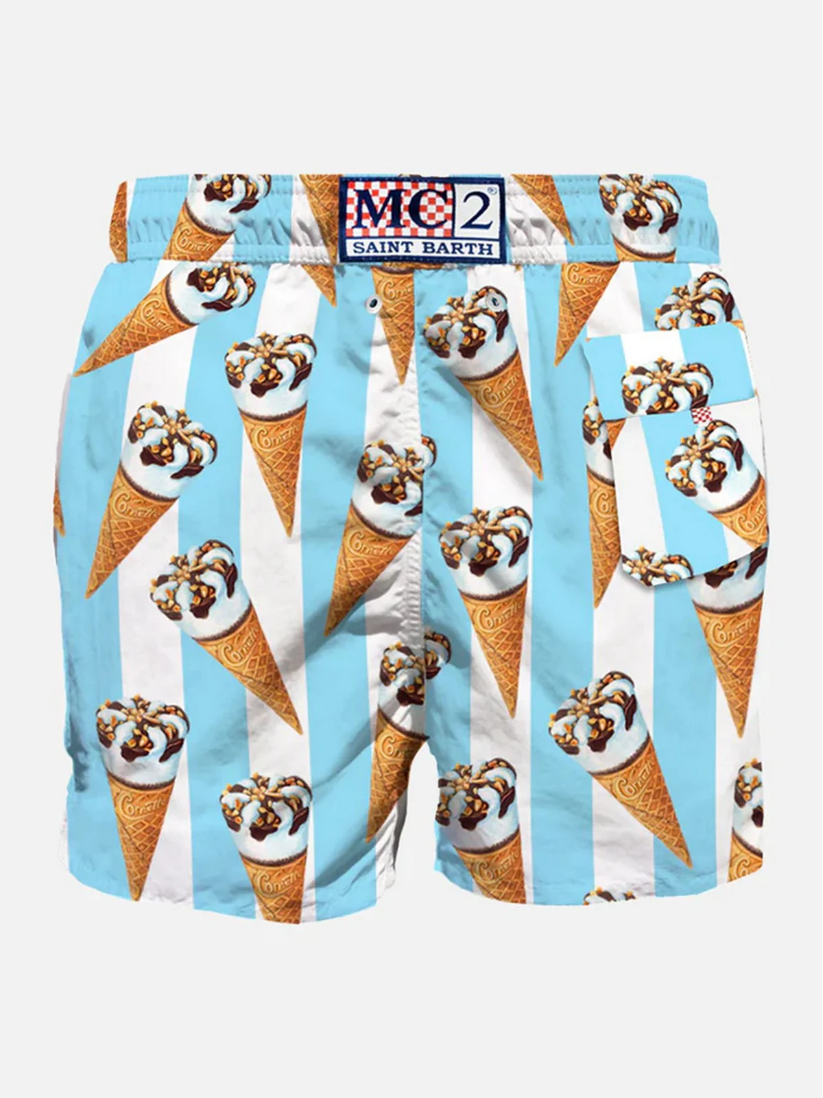 MC2 SAINT BARTH Costume da bagno Uomo Pantaloncino GUSTAVIA 06661D Blu - Image 2