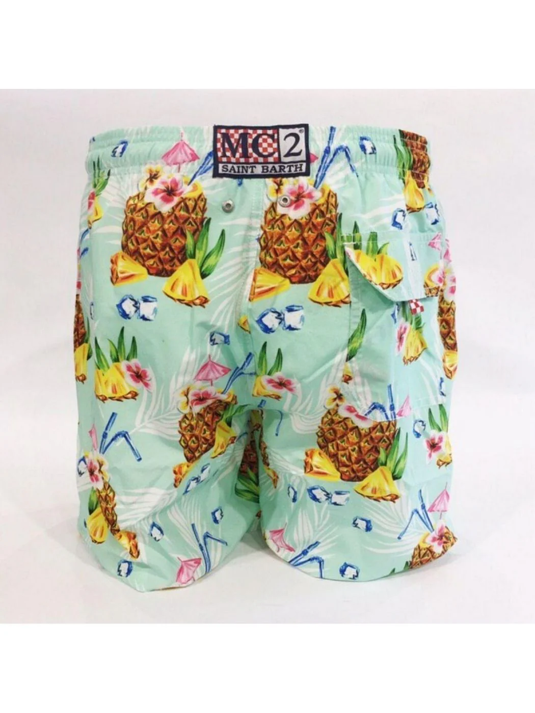 MC2 SAINT BARTH Costume da bagno Uomo Pantaloncino GUSTAVIA PICO56 Verde - Image 2