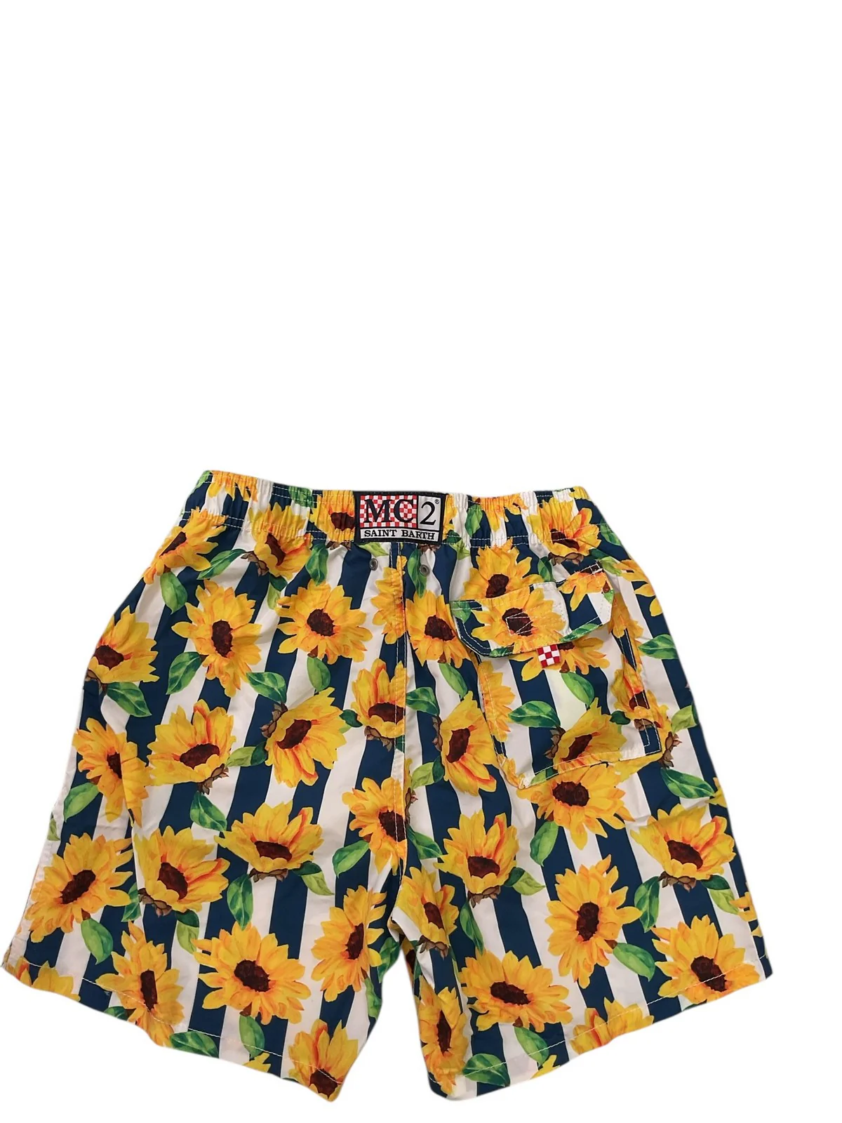 MC2 SAINT BARTH Costume da bagno Uomo Pantaloncino GUSTAVIA SFST06 SUNFLOWER STRIP - Image 3