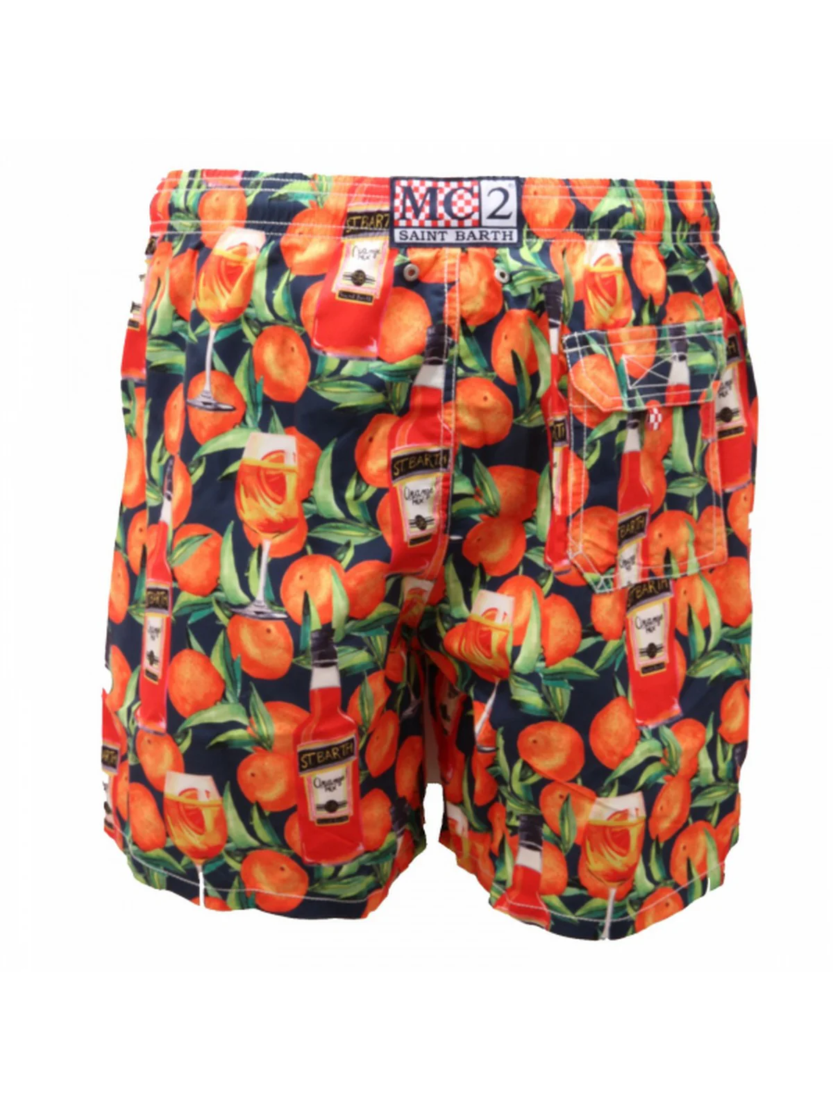 MC2 SAINT BARTH Costume da bagno Uomo Pantaloncino GUSTAVIA SPZT61 SPRITZ TIME - Image 2