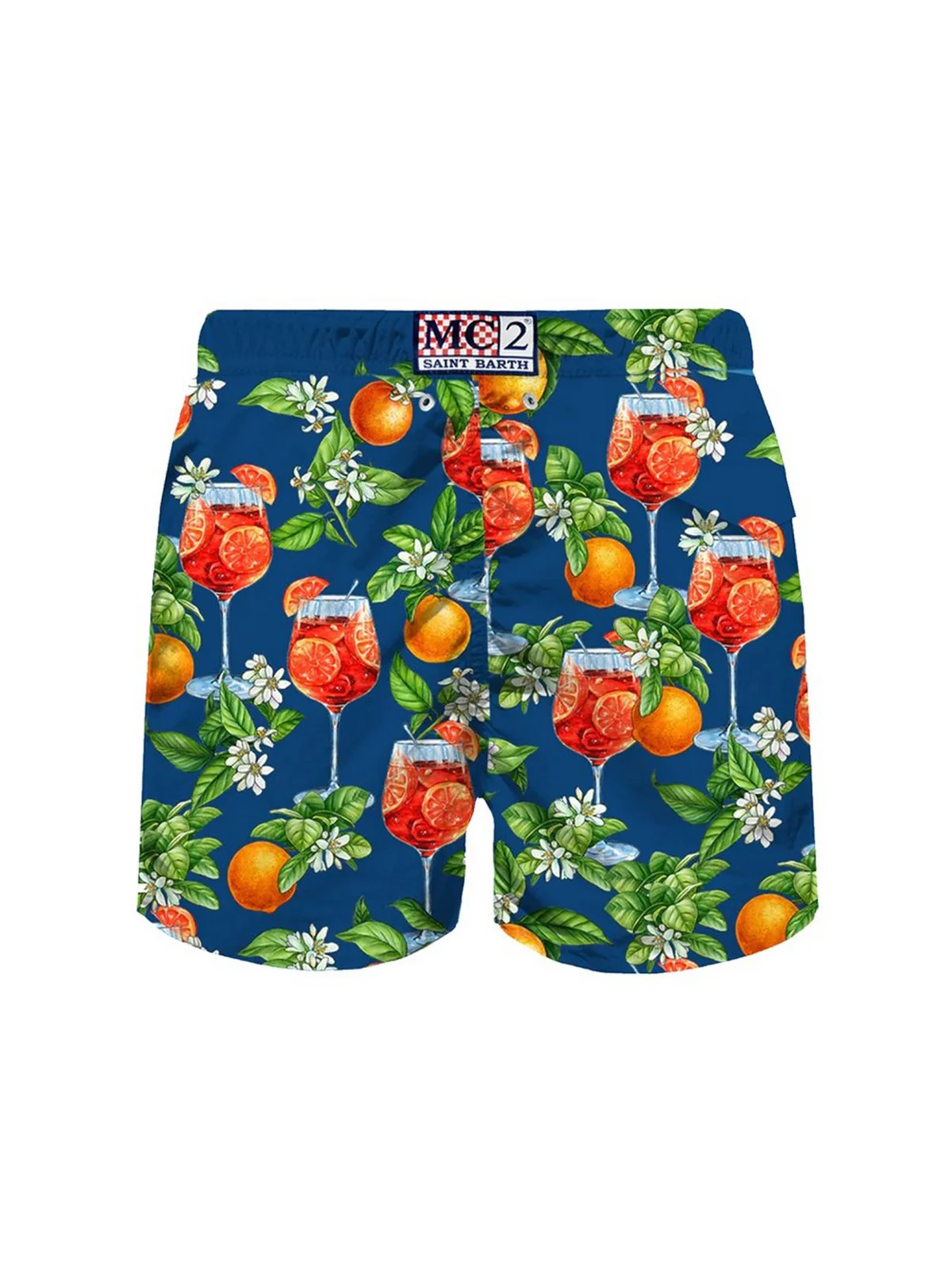 MC2 SAINT BARTH Costume da bagno Uomo Pantaloncino LIGHTING 00698D Blu - Image 2