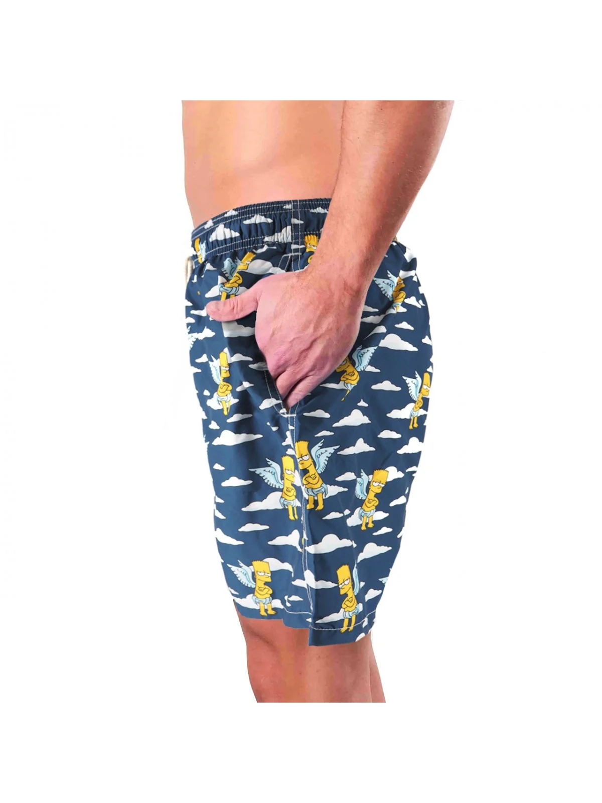 MC2 SAINT BARTH Costume da bagno Uomo Pantaloncino LIGHTING 05979D Blu - Image 4