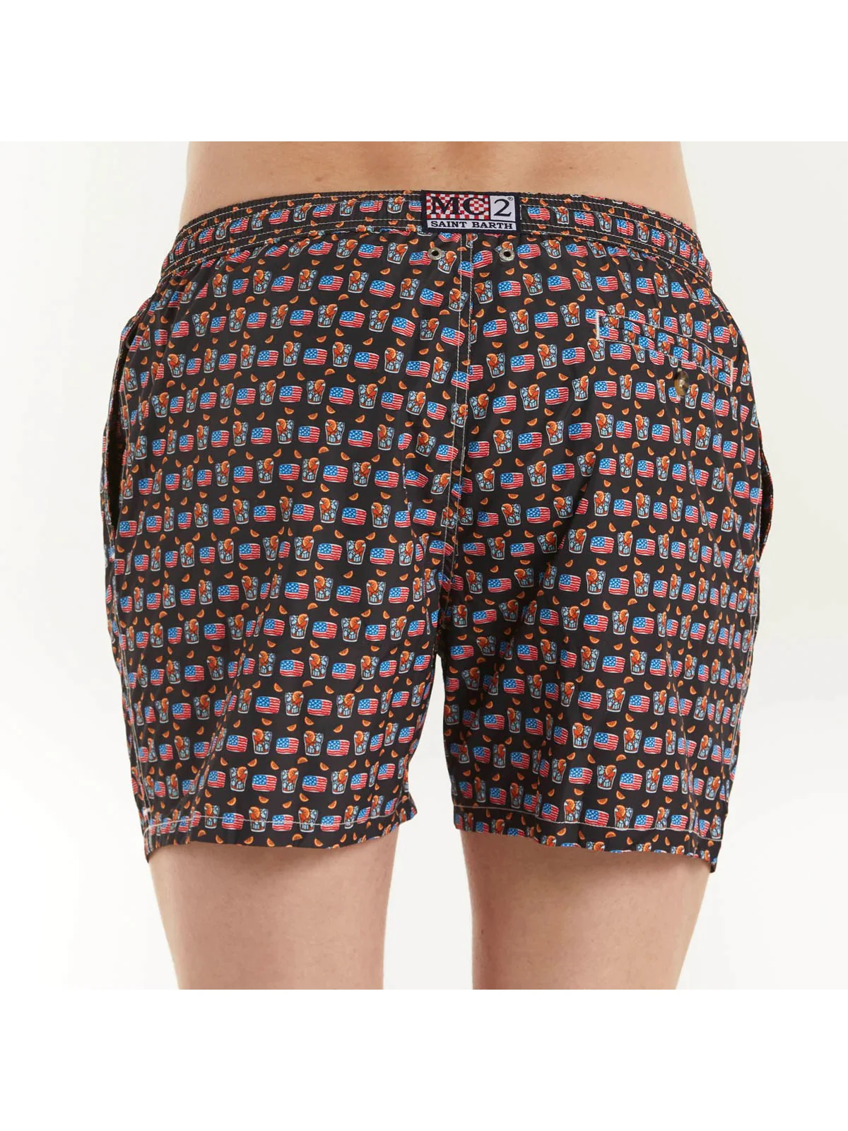 MC2 SAINT BARTH Costume da bagno Uomo Pantaloncino LIGHTING MICRO 06235D Nero - Image 3