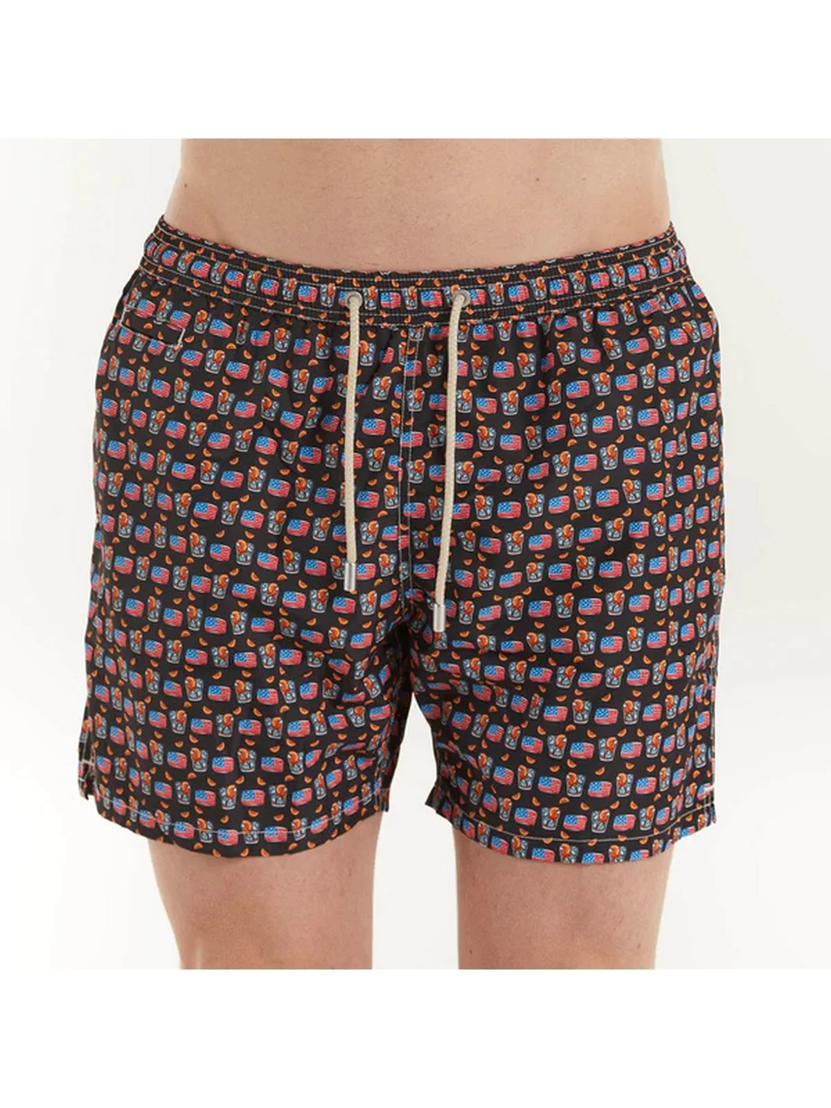 MC2 SAINT BARTH Costume da bagno Uomo Pantaloncino LIGHTING MICRO 06235D Nero - Image 4