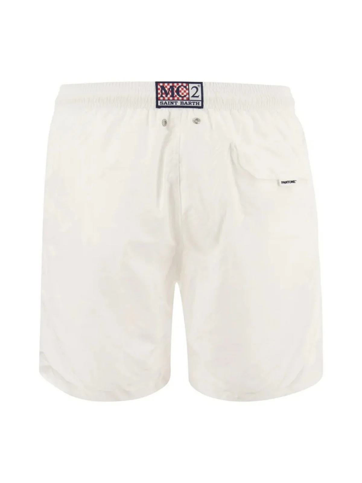 MC2 SAINT BARTH Costume da bagno Uomo Pantaloncino LIGHTING PANTONE 00384D Bianco - Image 2