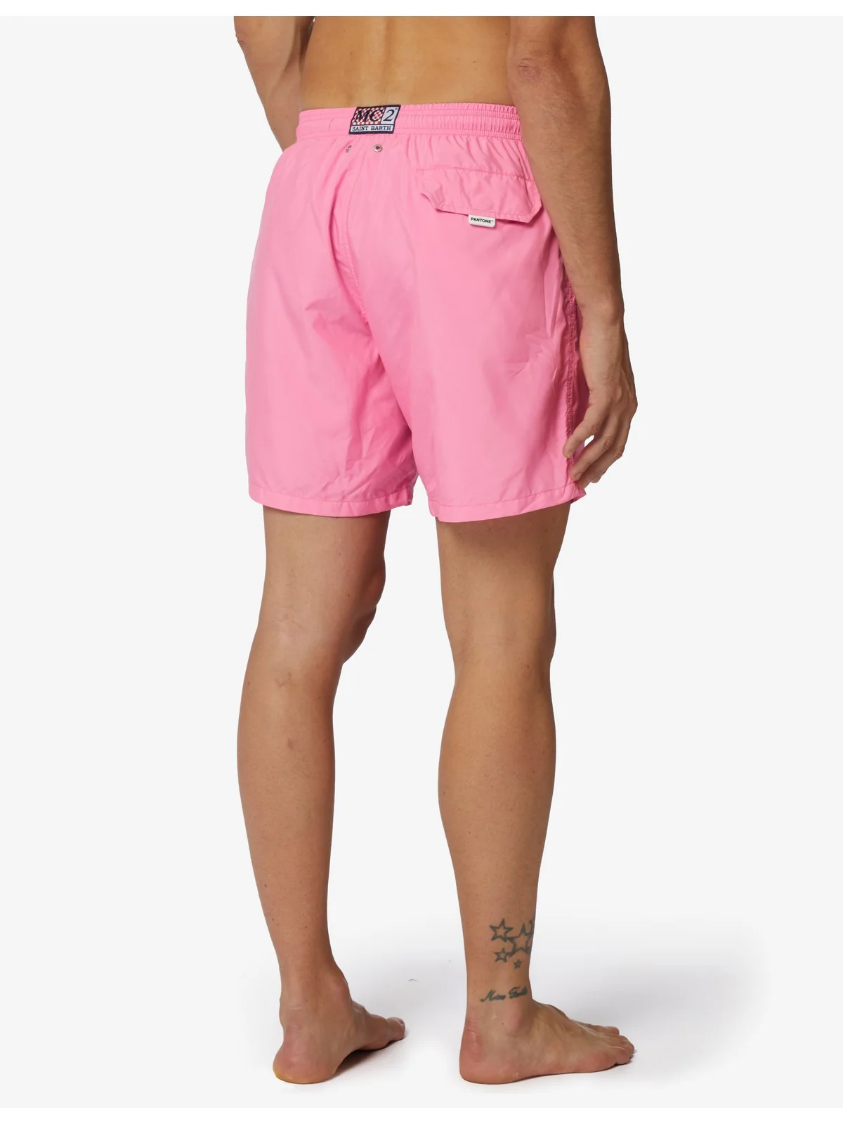 MC2 SAINT BARTH Costume da bagno Uomo Pantaloncino LIGHTING PANTONE 00539D Rosa - Image 3