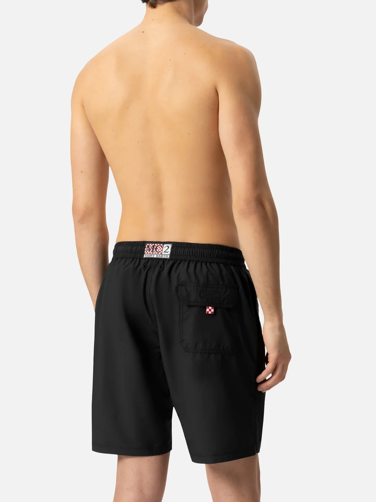 MC2 SAINT BARTH Costume da bagno Uomo PATMOS LONG 00107H Nero - Image 4