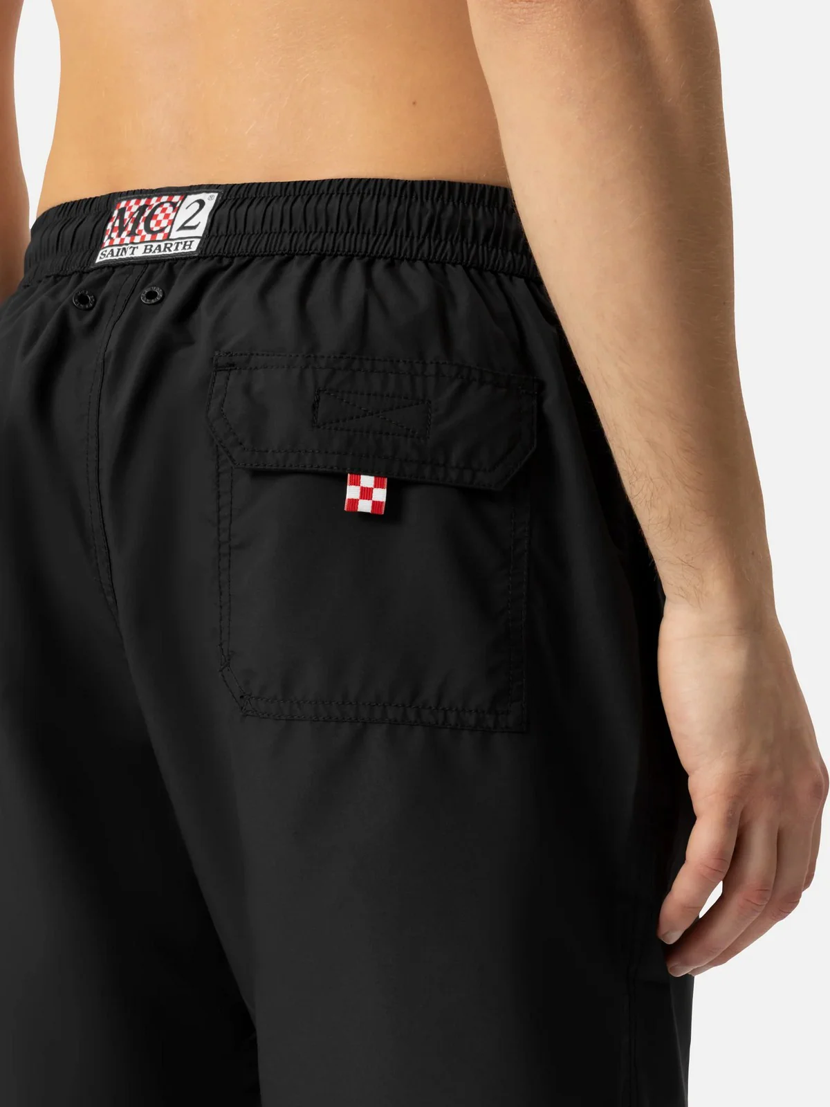 MC2 SAINT BARTH Costume da bagno Uomo PATMOS LONG 00107H Nero - Image 5