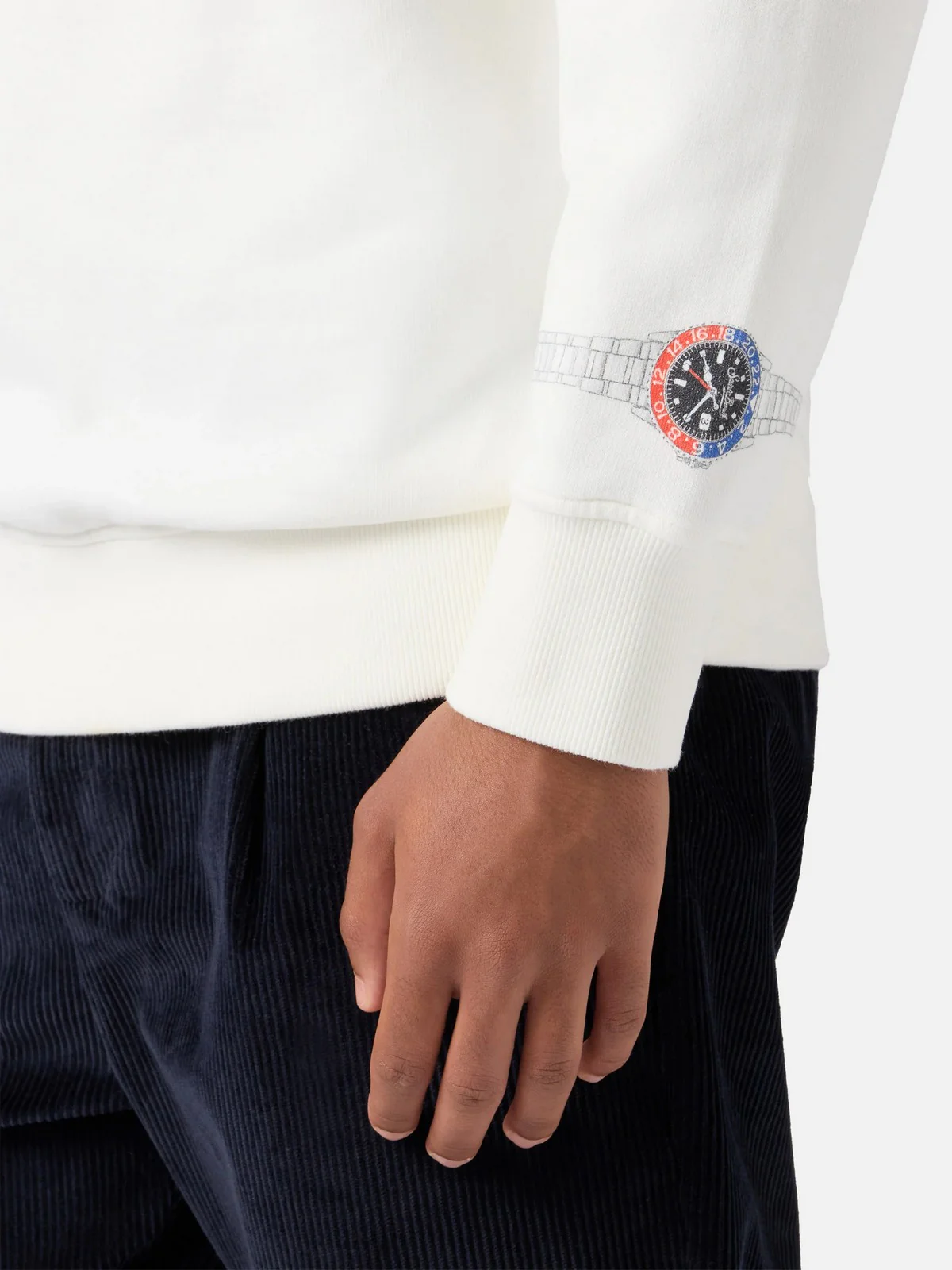 MC2 SAINT BARTH Felpa Uomo  SOHO N 00683I WATCH ON POLSO 10 EMB - Image 4