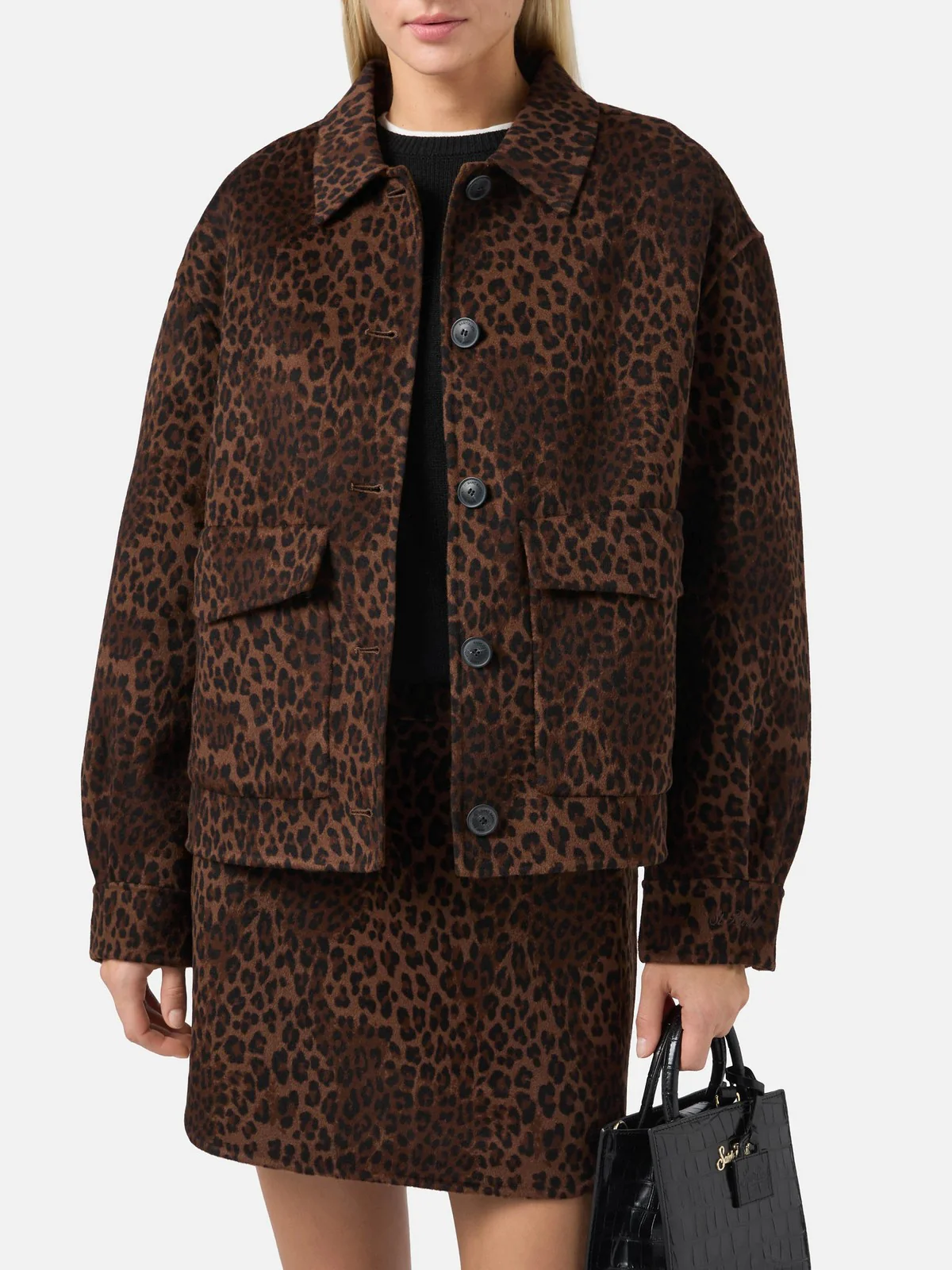 MC2 SAINT BARTH Giubbino Donna  BONNIBELL DOUBLE 00006I DARK LEOPARD 18 - Image 2