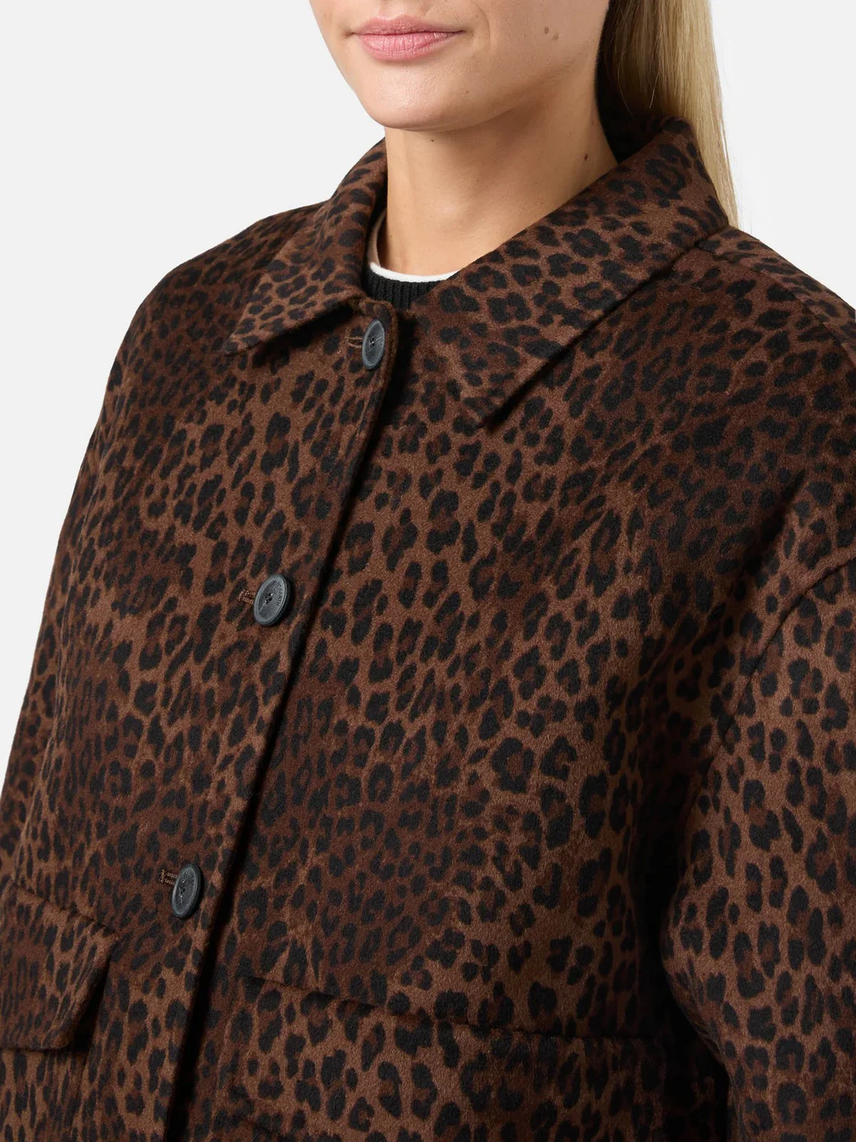 MC2 SAINT BARTH Giubbino Donna  BONNIBELL DOUBLE 00006I DARK LEOPARD 18 - Image 4