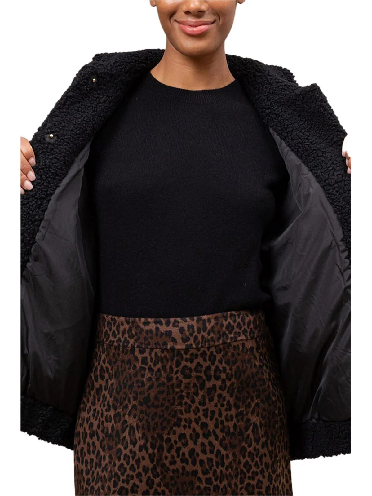 MC2 SAINT BARTH Giubbino Donna JEANNE TEDDY 01233I SB CLASSIC LEO 00 PATCH - Image 4