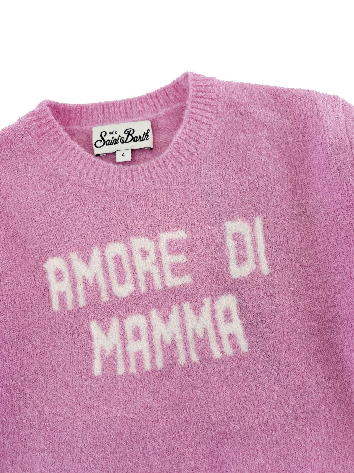 MC2 SAINT BARTH Maglione Bambine e ragazze  PRINCESS ALPACA 02110I AMORE MAMMA 23 - Image 3