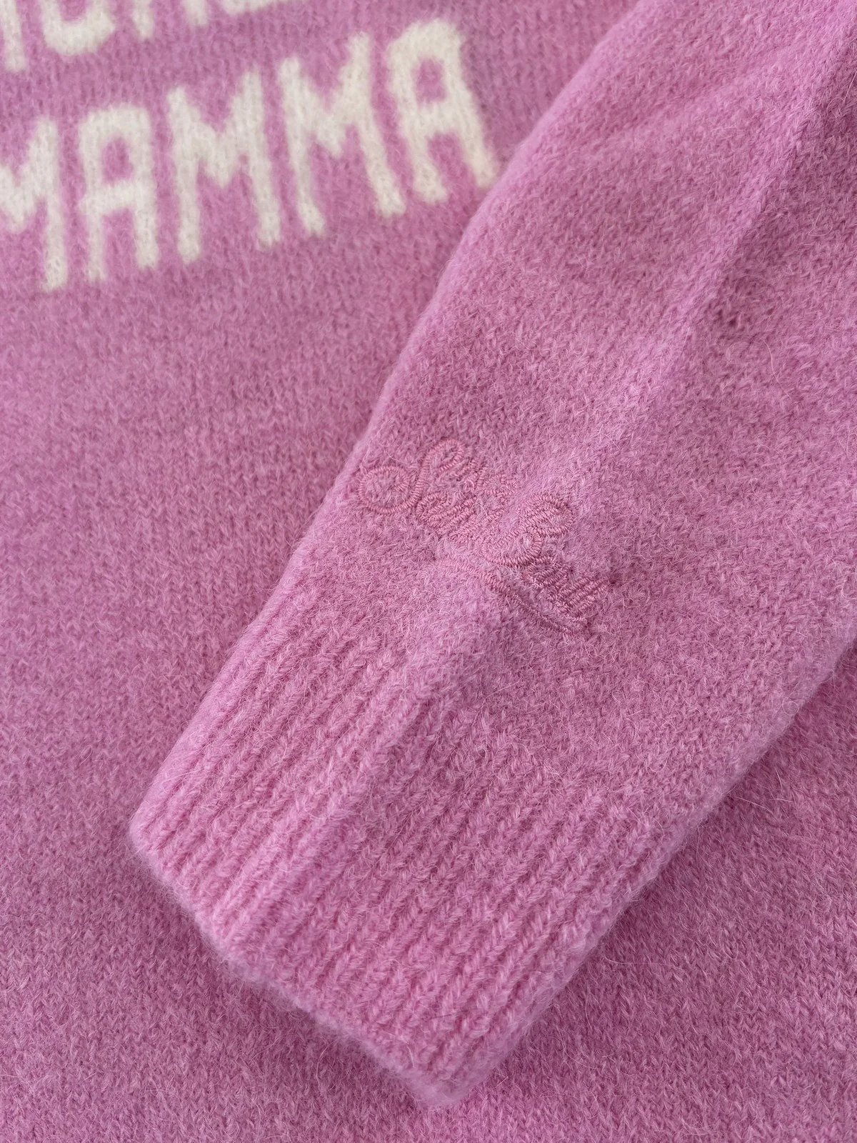MC2 SAINT BARTH Maglione Bambine e ragazze  PRINCESS ALPACA 02110I AMORE MAMMA 23 - Image 4