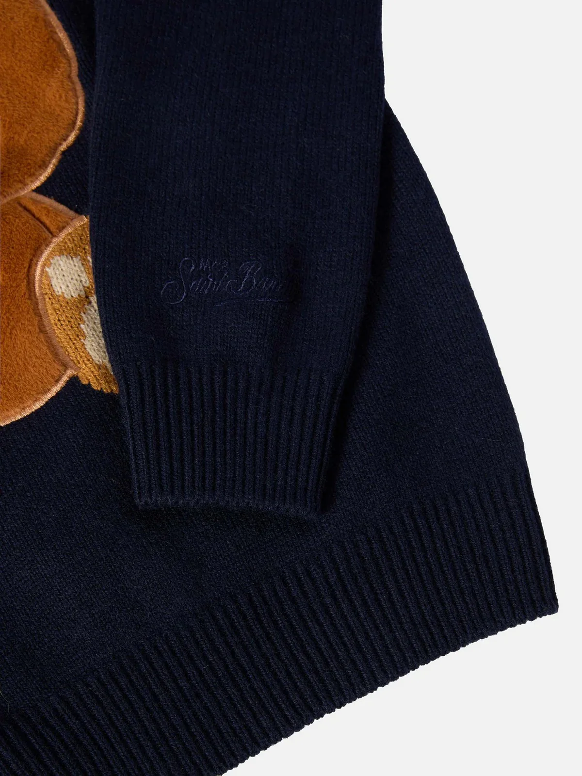 MC2 SAINT BARTH Maglione Bambini e ragazzi  DOUGLAS 01877I TRUDI ORSO 61 PATCH - Image 3