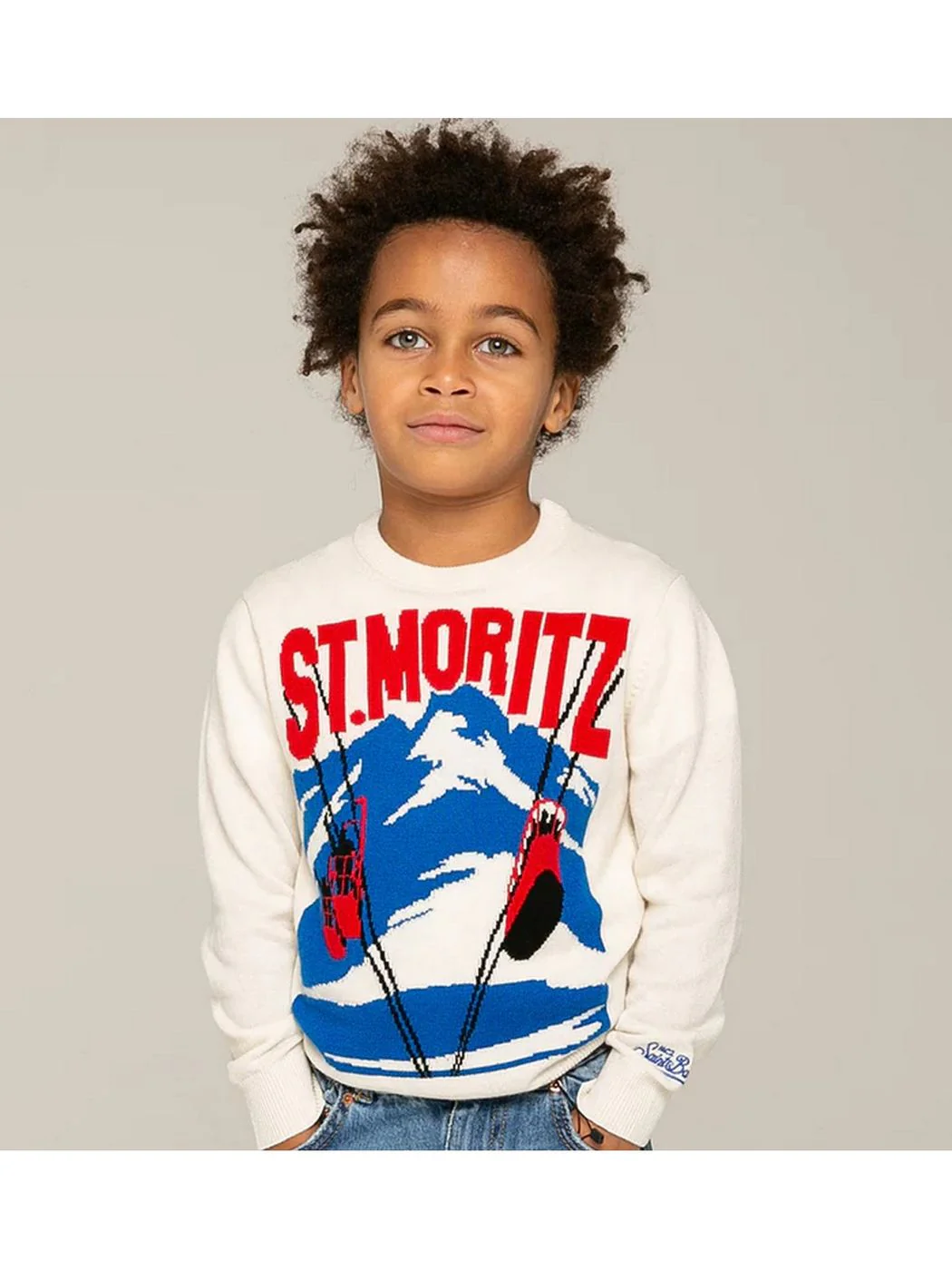 MC2 SAINT BARTH Maglione Bambini e ragazzi DOUGLAS C MOPS10 Bianco - Image 3